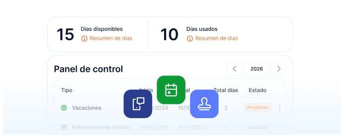 Gestión de ausencias y vacaciones